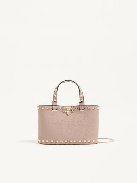 MINI ROCKSTUD SHOPPING BAG IN GRAINY CALFSKIN