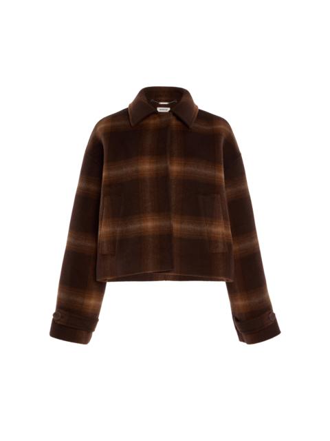 Colby Wool Cropped Jacket plaid