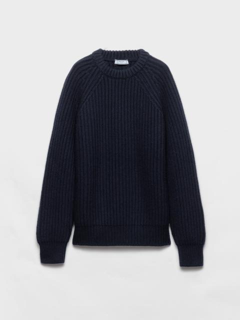 Wool and cashmere crew-neck sweater