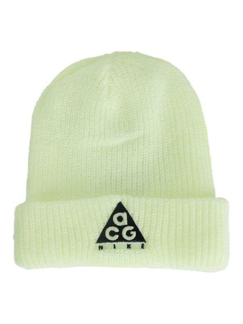 Nike ACG Triangle logo Woolen Beanie 'Barely Volt Black' AV4775-701