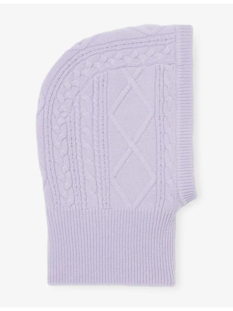 Cable-Knit Wool And Cashmere-Blend Balaclava