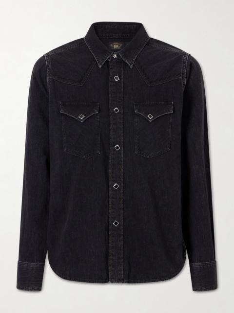 Wrangler Embroidered Cotton Chambray Shirt