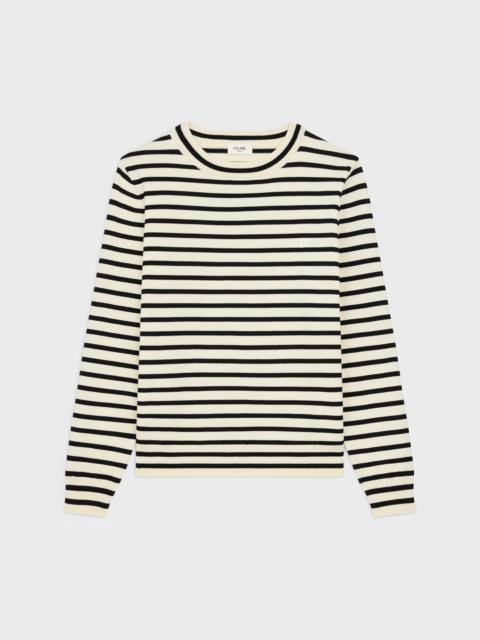 triomphe crew neck marinère sweater in wool