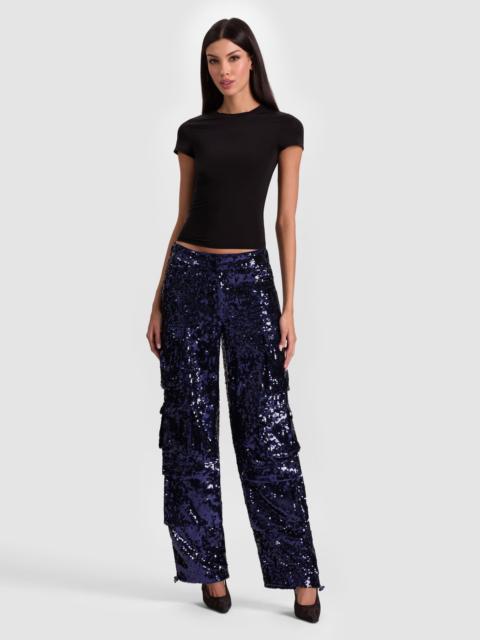 OLYMPIA SEQUIN CARGO PANT