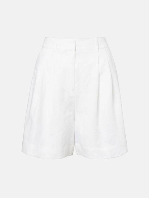 Marchello high-rise linen shorts