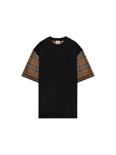 Burberry Vintage Check Oversized T-shirt Black