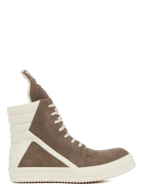 Rick Owens Suede Geobasket Sneakers