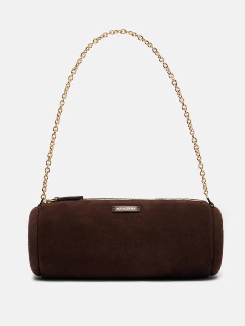 Hoop Mini suede shoulder bag