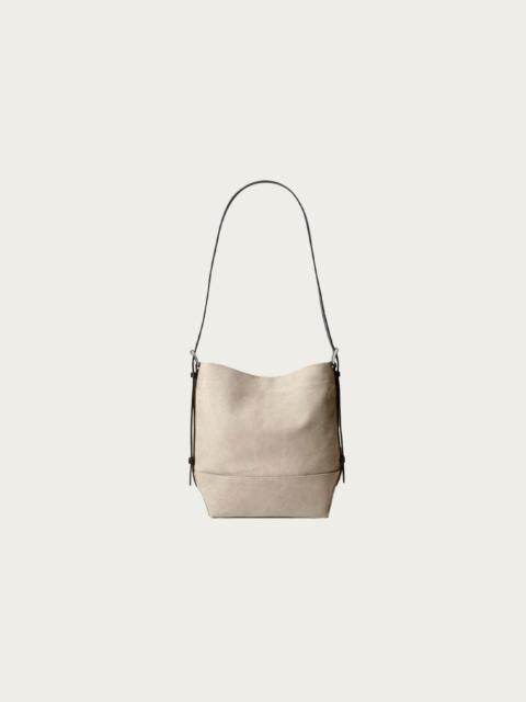Belted Tote Bag - Dark Linen
