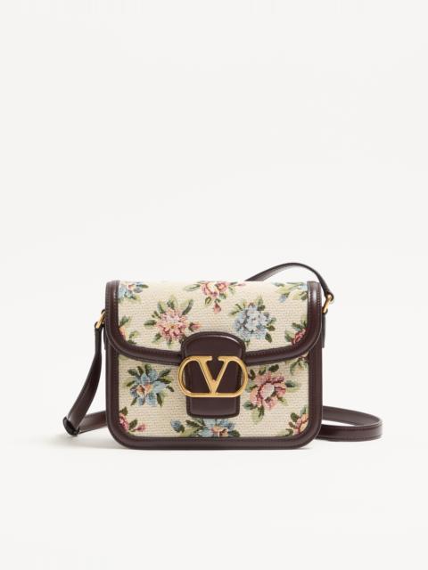 VALENTINO GARAVANI 9TO5 SMALL SHOULDER BAG IN PAPIER FLORAL JACQUARD FABRIC