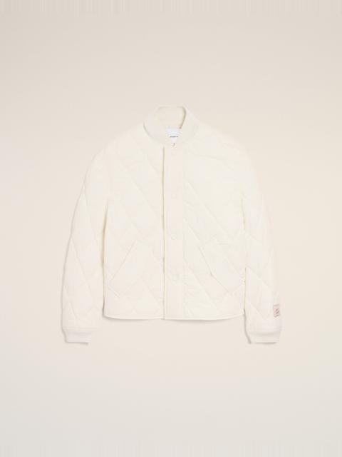 WHITE NYLON PADDED JACKET