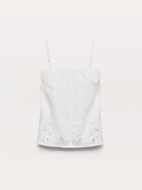 Aurora Denim Top
Ultra Featherweight in White Eyelet