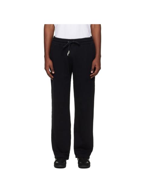 Black Scribble Diag Sweatpants
