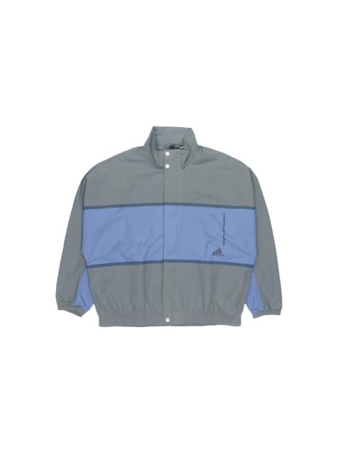 adidas M Wrd Wov Jkt Sports Loose Contrasting Colors Printing Woven Stand Collar Jacket Blue GL8682