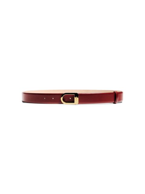 Saddle Leather Belt burgundy