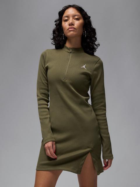 Jordan Women's 1/2-Zip Long-Sleeve Knit Dress