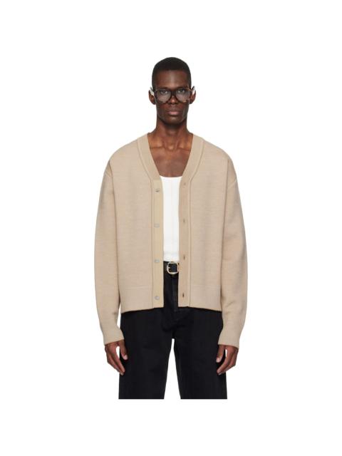 Beige 'The Doppio' Cardigan