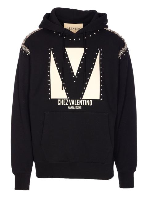 crystal-embellished hoodie