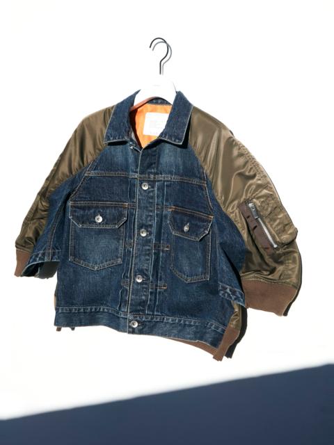 Denim x Nylon Twill Jacket