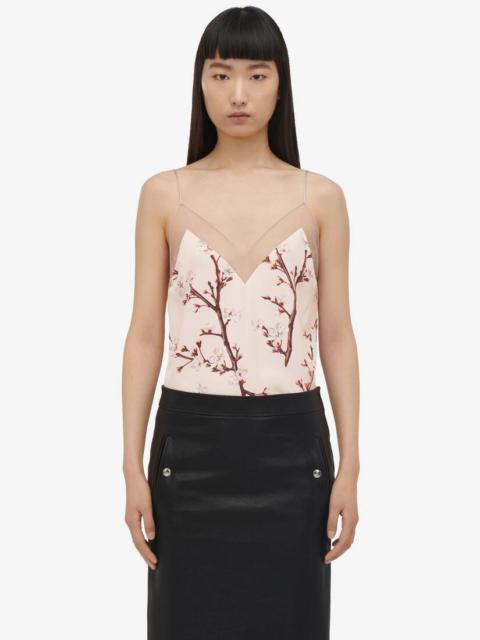Women's Cherry Blossom Camisole in Pink