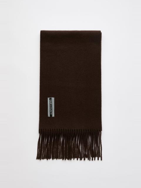 Our Legacy Estate Scarf Espresso Double Wool