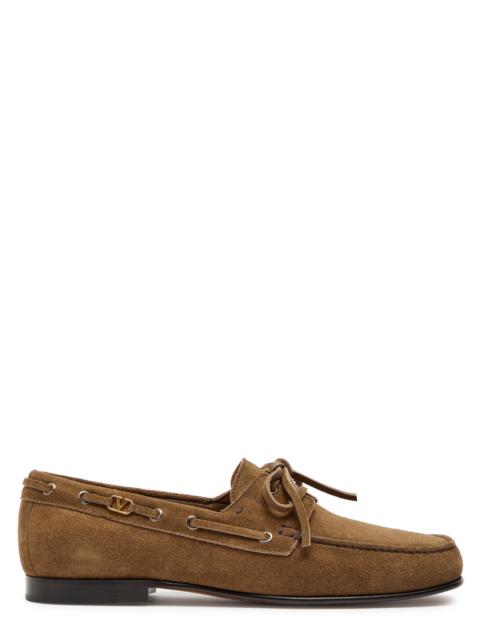 Valentino Garavani Vlogo Suede Loafers
