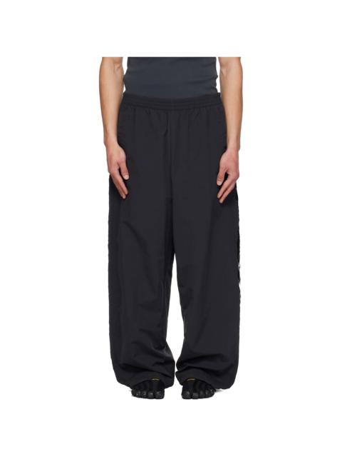 Black Taped Track Pants