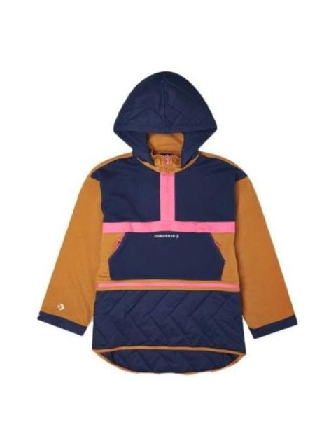 (WMNS) Converse Convertible Hoodie Dress 'Navy Tan' 10021659-A02