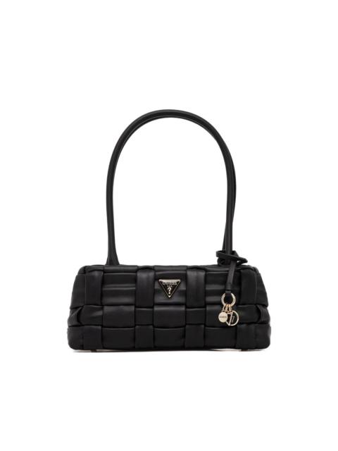 Marion woven charm tote bag