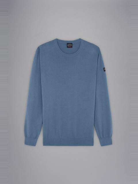 GARMENT DYED PIMA COTTON JUMPER