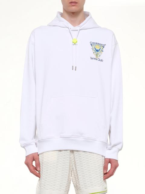 Tennis Club Icon Hoodie in Off White