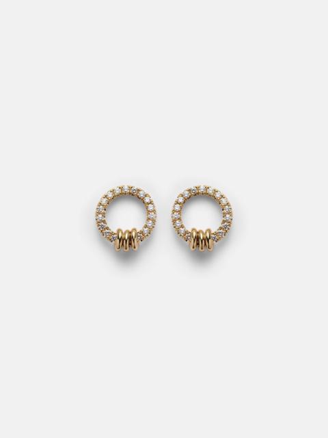 Sidra 18kt gold earrings with diamonds