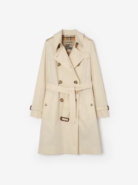 Mid-length Tropical Gabardine Kensington Trench Coat