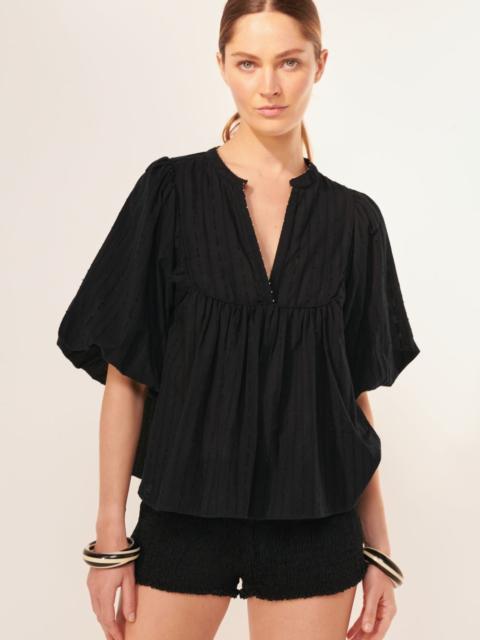 Blouse Flores - Black