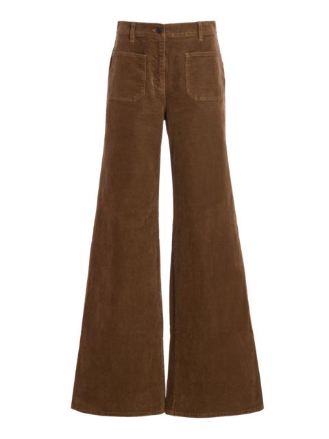 Florence Cotton-Corduroy Flared Pants neutral