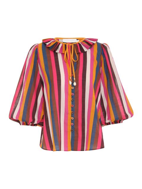 GINGER RUFFLE NECK TOP