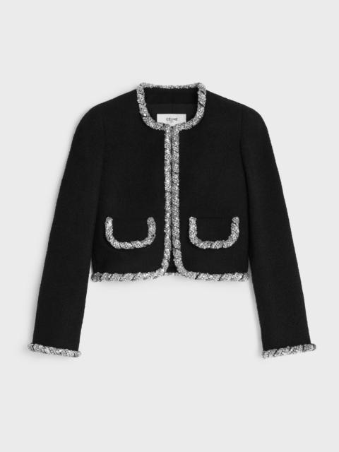 embroidered icone jacket IN wool natté