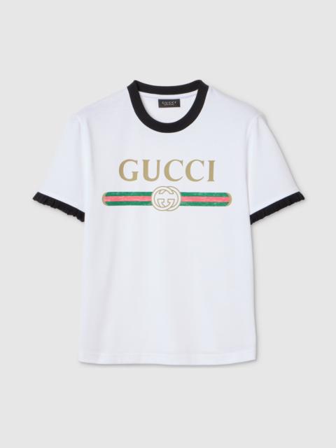 Cotton jersey T-shirt with print