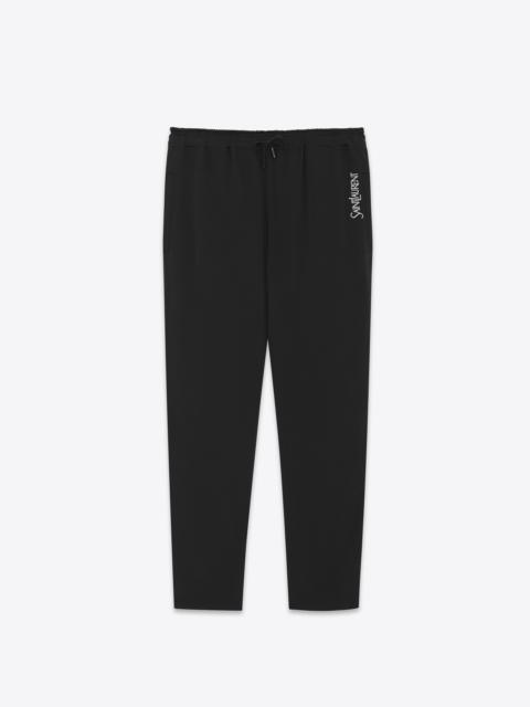 saint laurent sweatpants in crepe satin