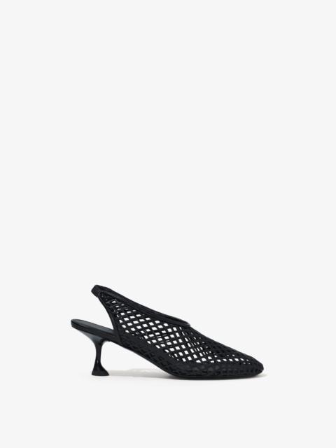 Tee Perforated Slingback Pumps