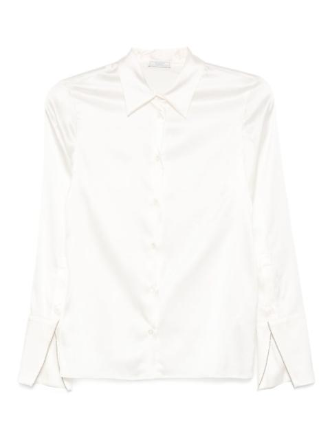 long-sleeve satin shirt