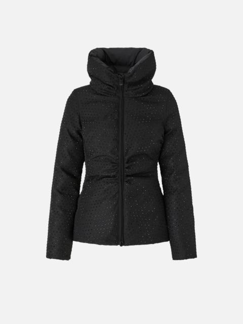 FULLY RHINESTONED SHORT DOWN JACKET