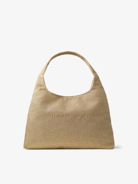 Beach Diamond Hobo Large
Gold and Dark Cappuccino Metallic Raffia Shoulder Bag