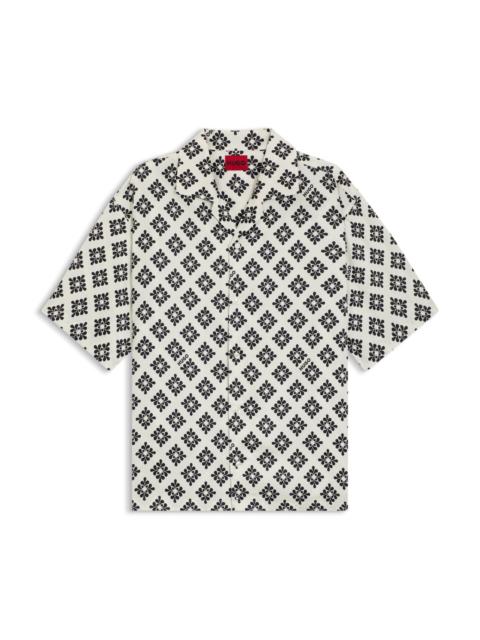 OVERSIZE-FIT SHIRT WITH STATEMENT PRINT