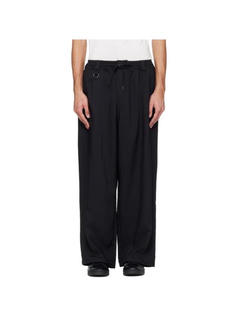 Black Sport Uniform Pinstripe Track Pants