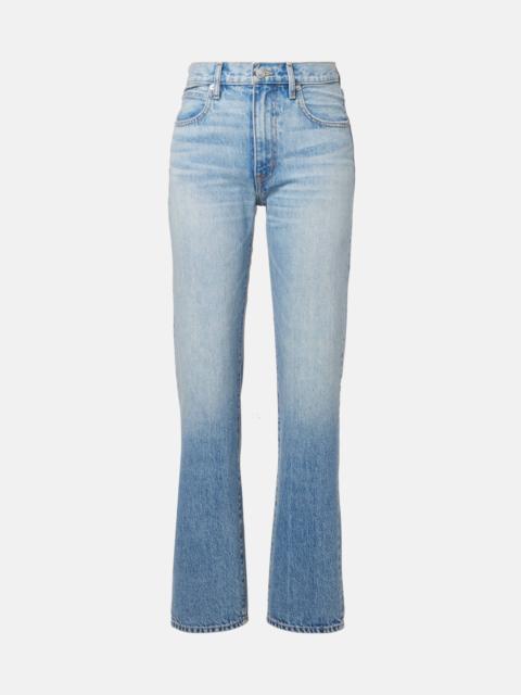 Kendra high-rise straight jeans