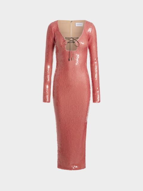 SOLARIA MIDI DRESS IN SEQUIN