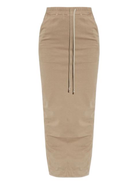 Pull on Pillar drawstring maxi skirt