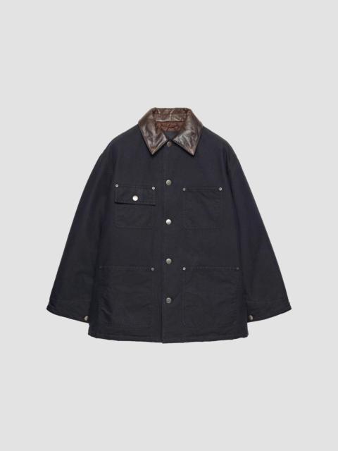 Men's Medium-Weight Technical Cotton Down Jacket - Black