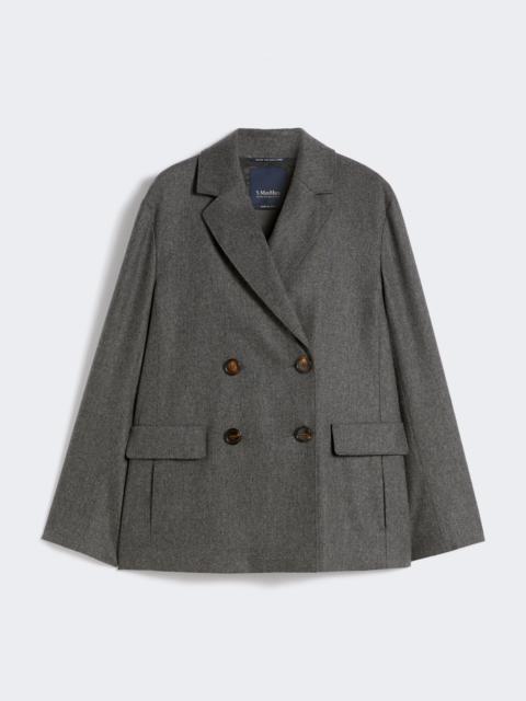 LENA Double-breasted flannel blazer